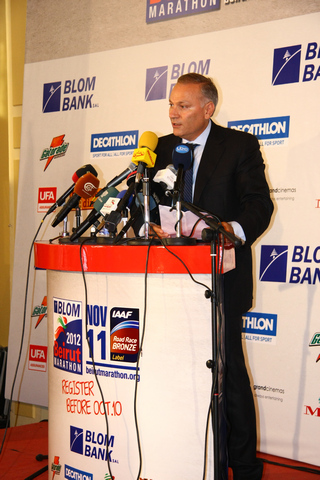Launching of the Blom Beirut Marathon 2012